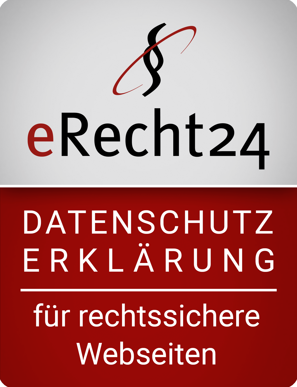 Siegel Datenschutzerklärung eRecht24